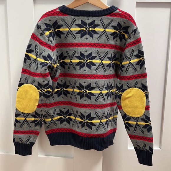 Hanna Andersson Winter Snowflake Print Sweater Boys - Size 120 (US 6/7) - Picture 2 of 7